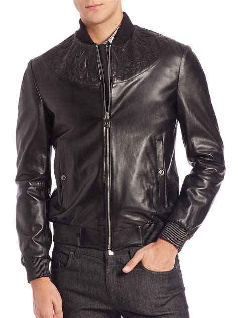 versace dhgate jacket|versace black leather jacket.